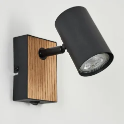 Applique Murale Javel Ecru, Noir, 1 Lumiere