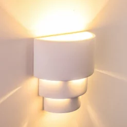 Applique Murale Karatschi Blanc, 1 Lumiere