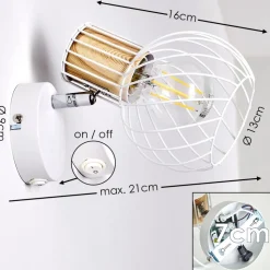 Applique Murale Koler Blanc, 1 Lumiere