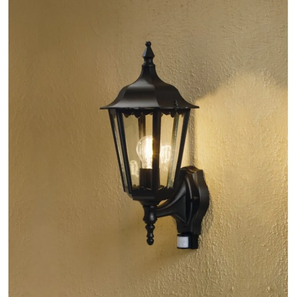 Applique Murale Konstsmide Firenze Noir, 1 Lumiere, Detecteur De Mouvement