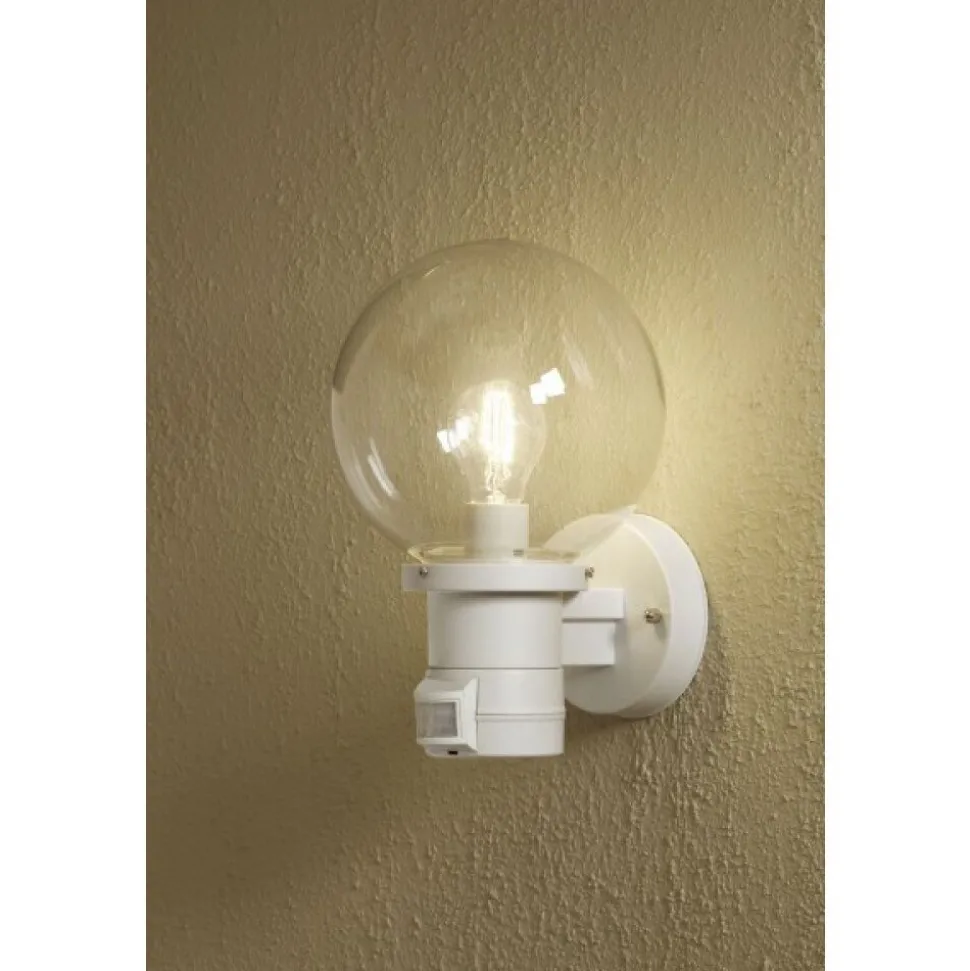 Applique Murale Konstsmide Nemi Blanc, 1 Lumiere, Detecteur De Mouvement