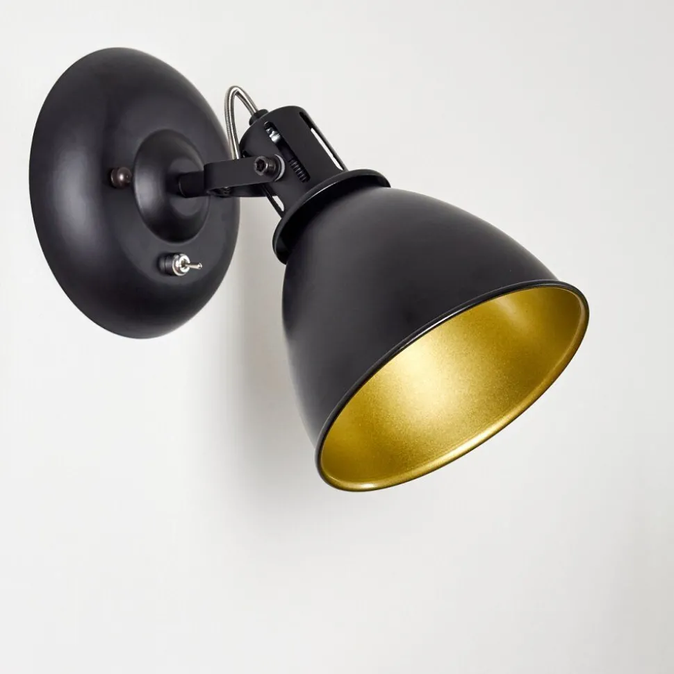 Applique Murale Koppom Noir, 1 Lumiere