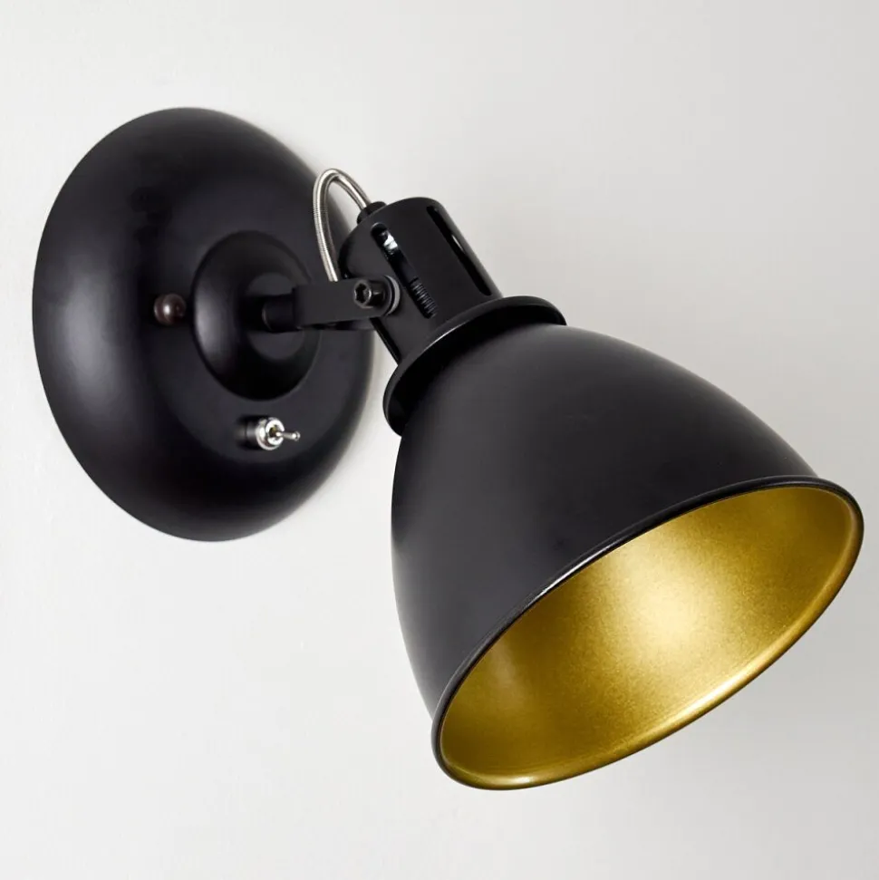 Applique Murale Koppom Noir, 1 Lumiere