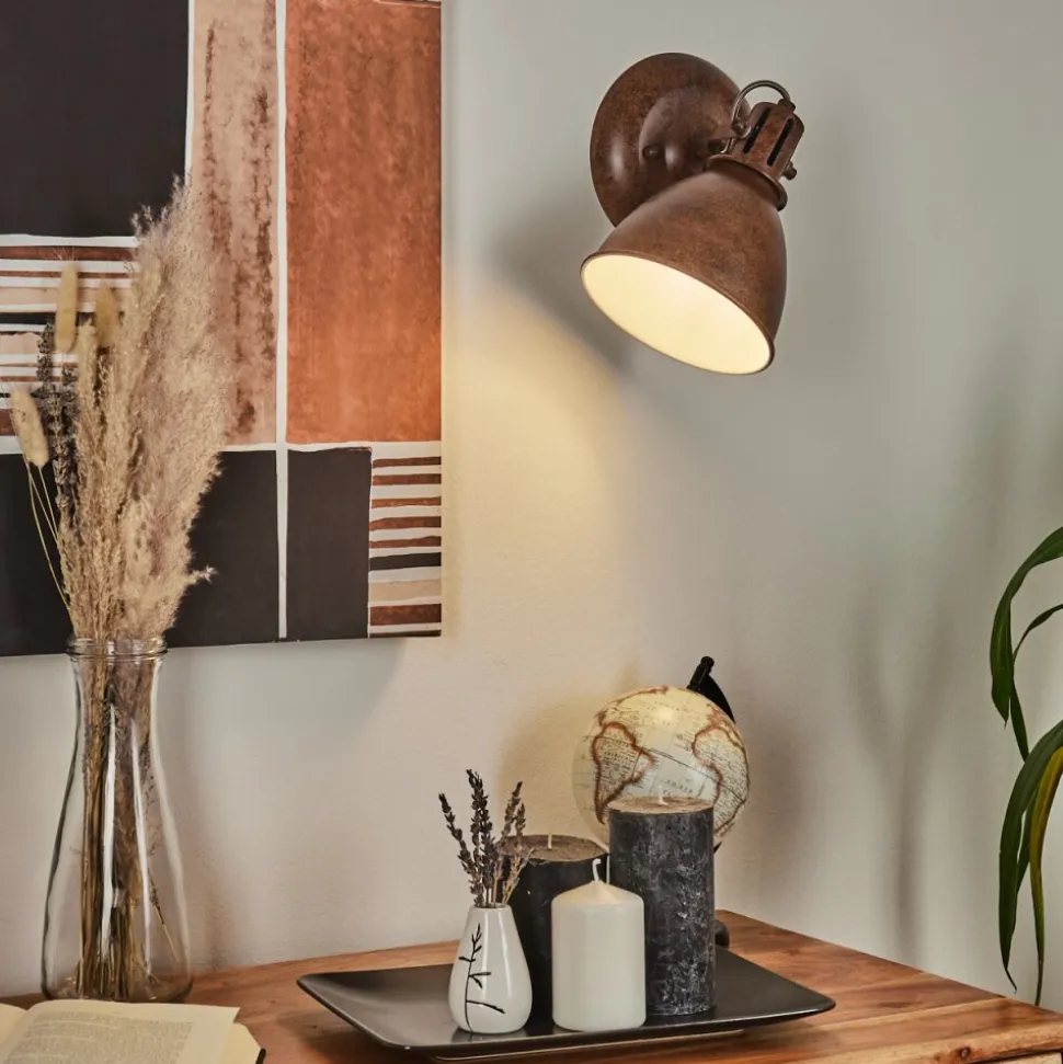 Applique Murale Koppom Rouille, 1 Lumiere