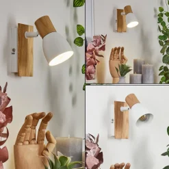 Applique Murale Kouek Ecru, Blanc, 1 Lumiere