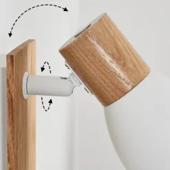 Applique Murale Kouek Ecru, Blanc, 1 Lumiere