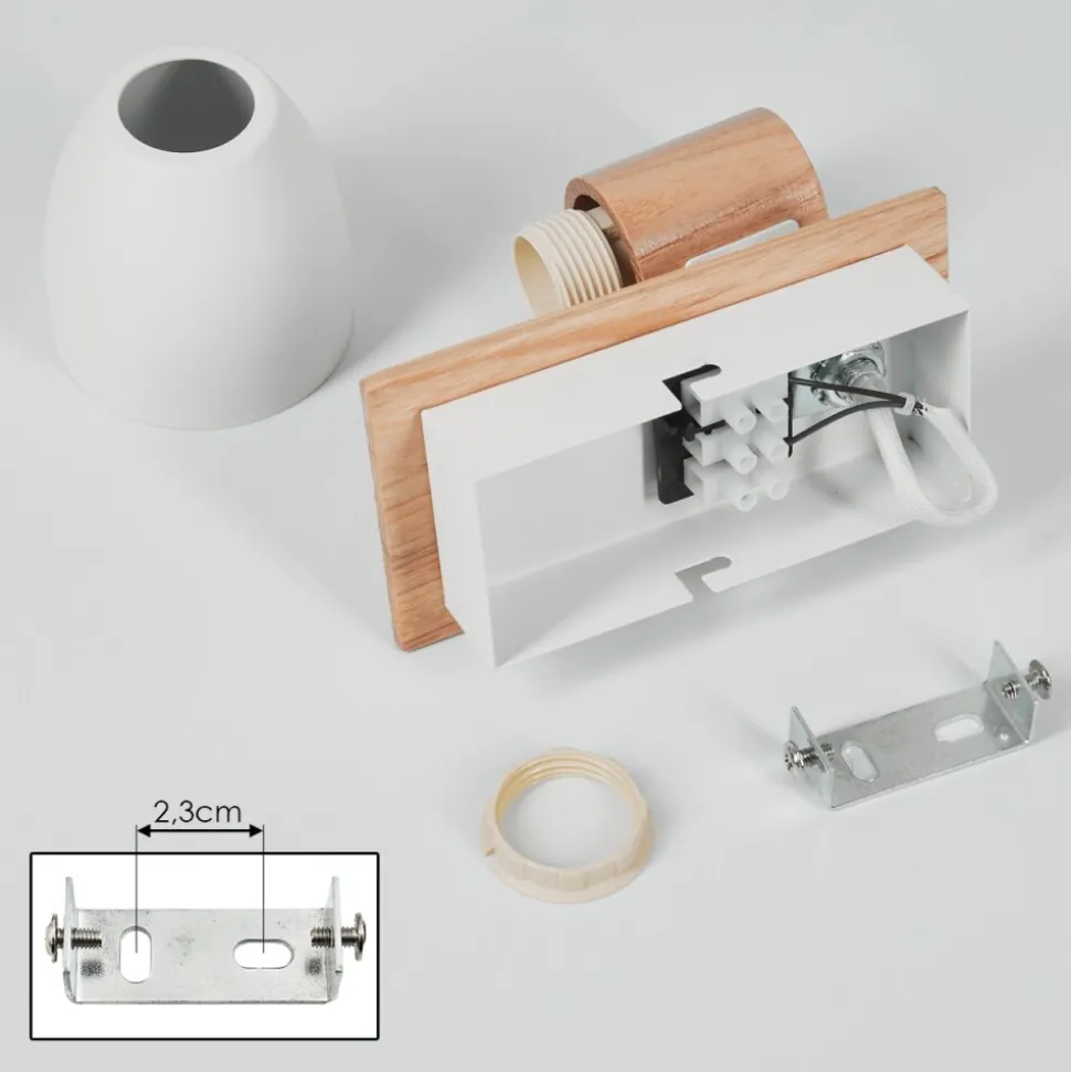Applique Murale Kouek Ecru, Blanc, 1 Lumiere