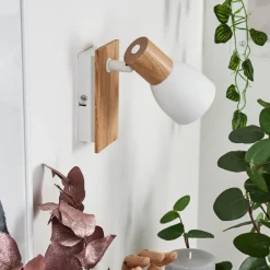 Applique Murale Kouek Ecru, Blanc, 1 Lumiere