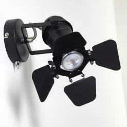 Applique Murale Lichinga Noir, 1 Lumiere