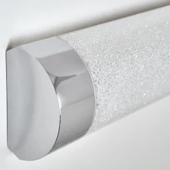 Applique Murale Macaje Led Chrome, Transparent, 1 Lumiere