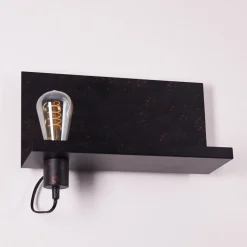 Applique Murale Moheda Rouille, Noir, 1 Lumiere
