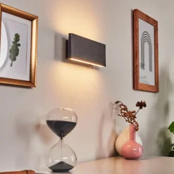 Applique Murale Mosambik Led Noir, Blanc, 1 Lumiere