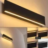 Applique Murale Obion Led Noir, 2 Lumieres