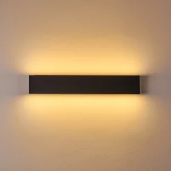 Applique Murale Obion Led Noir, 2 Lumieres