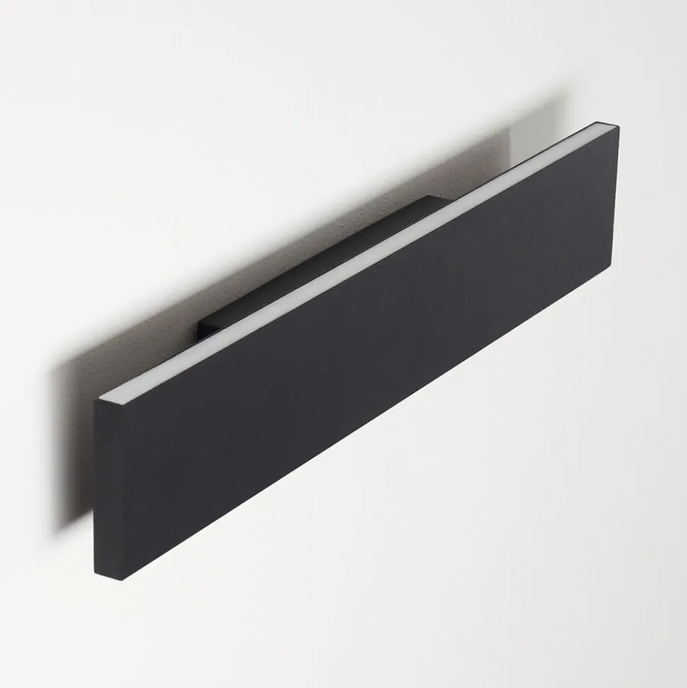 Applique Murale Obion Led Noir, 2 Lumieres
