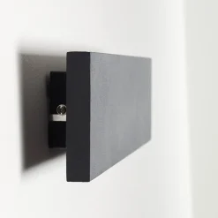 Applique Murale Obion Led Noir, 2 Lumieres