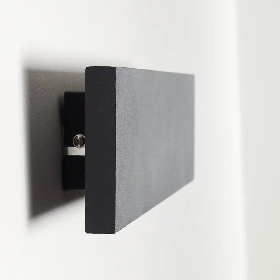 Applique Murale Obion Led Noir, 2 Lumieres