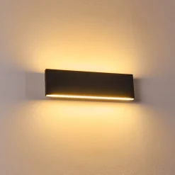 Applique Murale Obion Led Anthracite, 2 Lumieres