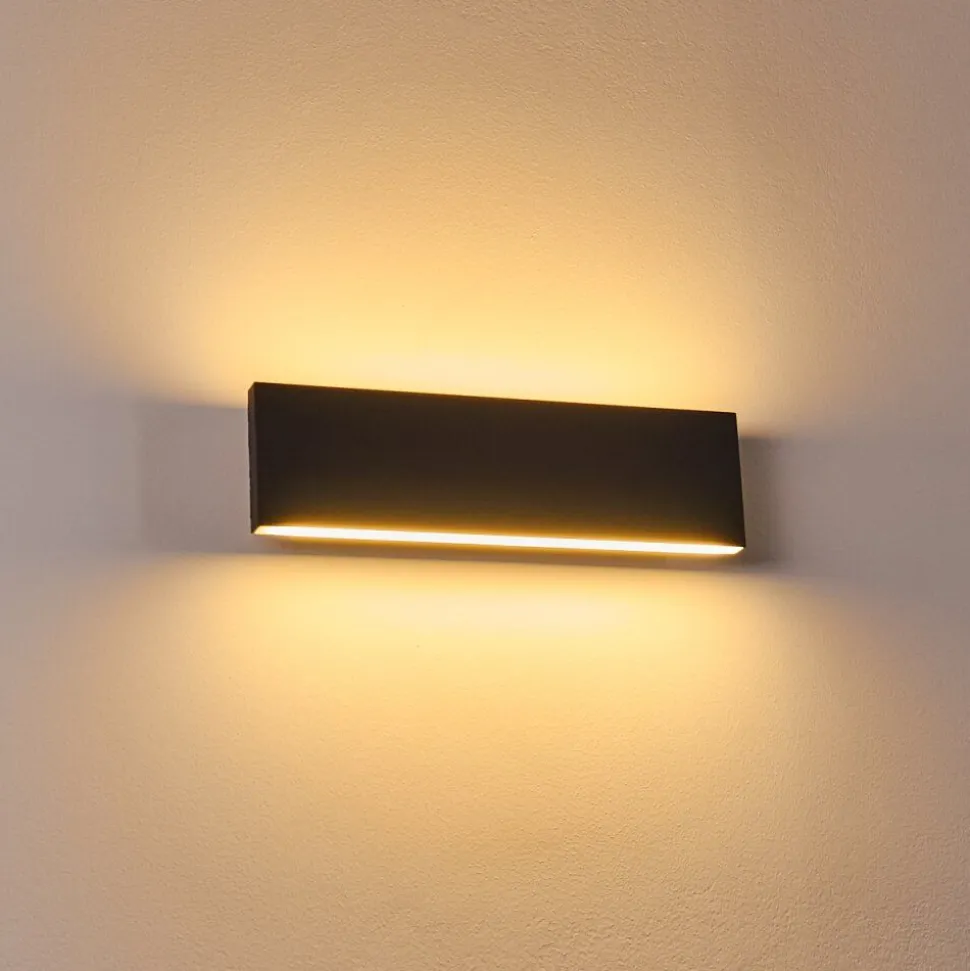 Applique Murale Obion Led Anthracite, 2 Lumieres