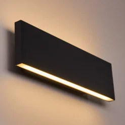 Applique Murale Obion Led Anthracite, 2 Lumieres