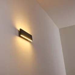Applique Murale Obion Led Anthracite, 2 Lumieres