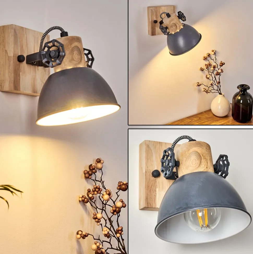 Applique Murale Orny Bois Clair, 1 Lumiere