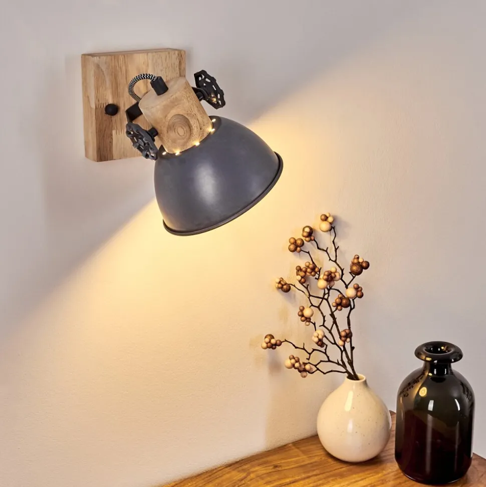 Applique Murale Orny Bois Clair, 1 Lumiere