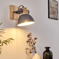 Applique Murale Orny Bois Clair, 1 Lumiere
