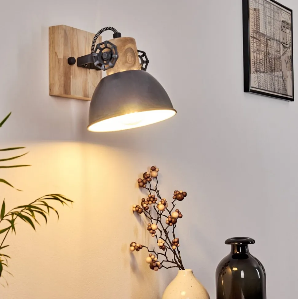 Applique Murale Orny Bois Clair, 1 Lumiere