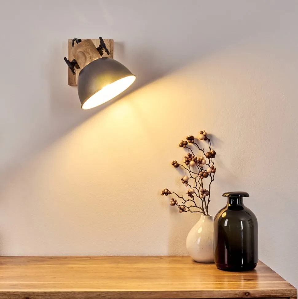 Applique Murale Orny Bois Clair, 1 Lumiere