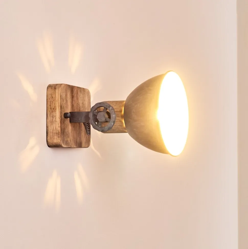 Applique Murale Orny Bois Clair, 1 Lumiere