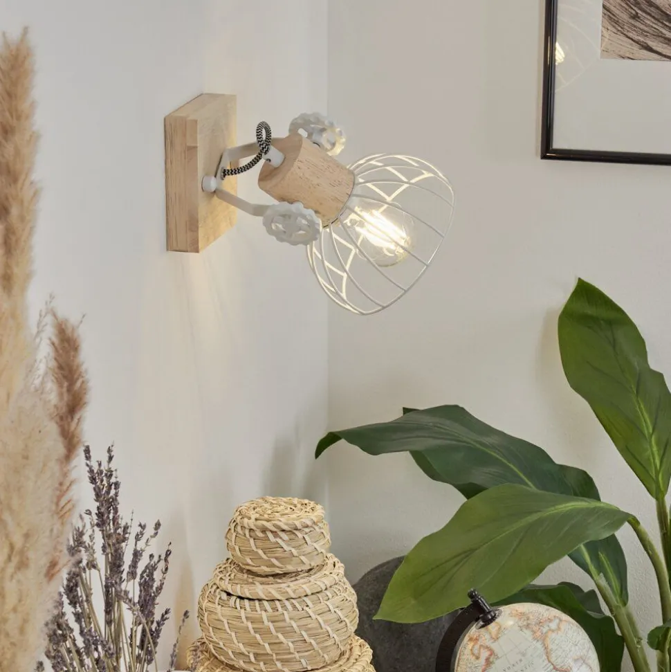 Applique Murale Orny Ecru, Blanc, 1 Lumiere