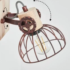 Applique Murale Orny Ecru, Rouille, 1 Lumiere