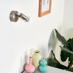 Applique Murale Oula Led Nickel Mat, 1 Lumiere