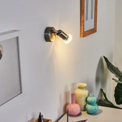 Applique Murale Oula Led Nickel Mat, 1 Lumiere