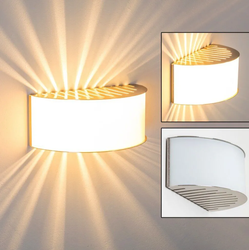 Applique Murale Pesaro Nickel Mat, 1 Lumiere