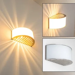 Applique Murale Pesaro Nickel Mat, 1 Lumiere