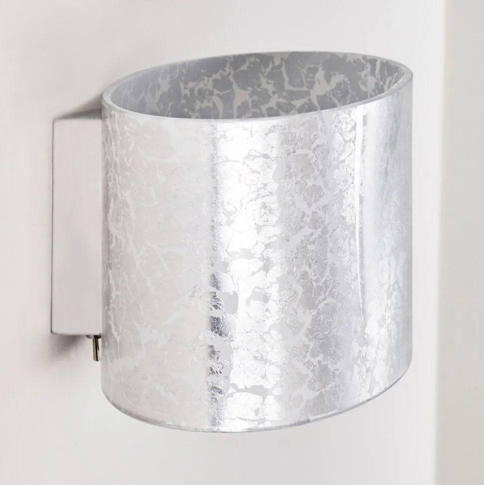 Applique Murale Rapar Chrome, Argente, 1 Lumiere