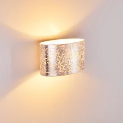 Applique Murale Rapar Chrome, Argente, 1 Lumiere