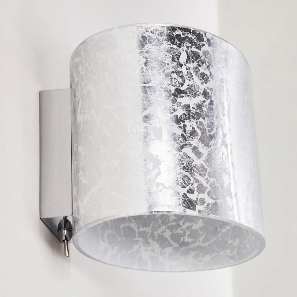 Applique Murale Rapar Chrome, Argente, 1 Lumiere