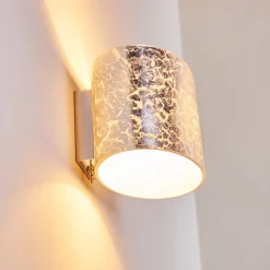 Applique Murale Rapar Chrome, Argente, 1 Lumiere