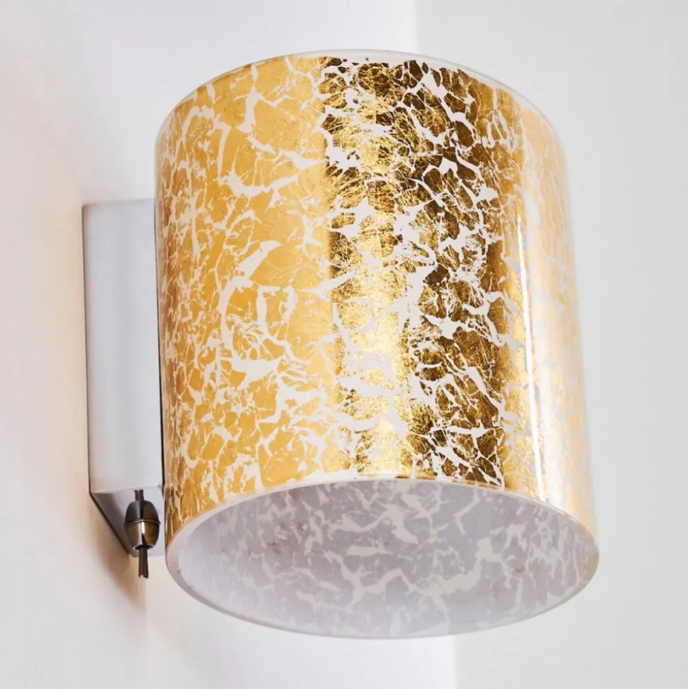 Applique Murale Rapar Chrome, Or, 1 Lumiere