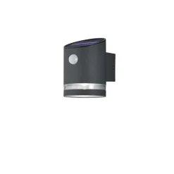 Applique Murale Reality Salta Led Anthracite, 1 Lumiere, Detecteur De Mouvement