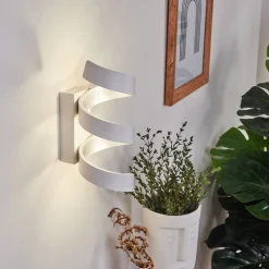 Applique Murale Rezat Led Blanc, 3 Lumieres