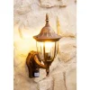 Applique Murale Ribadeo Avec Detecteur De Mouvement Brun Dore, 1 Lumiere, Detecteur De Mouvement