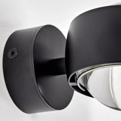 Applique Murale Sapri Noir, 1 Lumiere