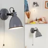 Applique Murale Selki Gris, Noir, 1 Lumiere