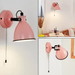 Applique Murale Selki Rose, Noir, 1 Lumiere