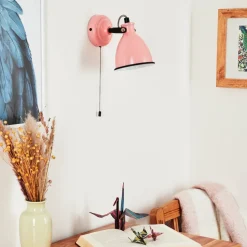 Applique Murale Selki Rose, Noir, 1 Lumiere