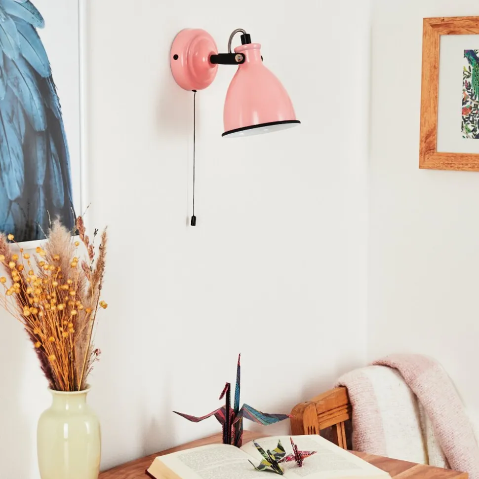 Applique Murale Selki Rose, Noir, 1 Lumiere